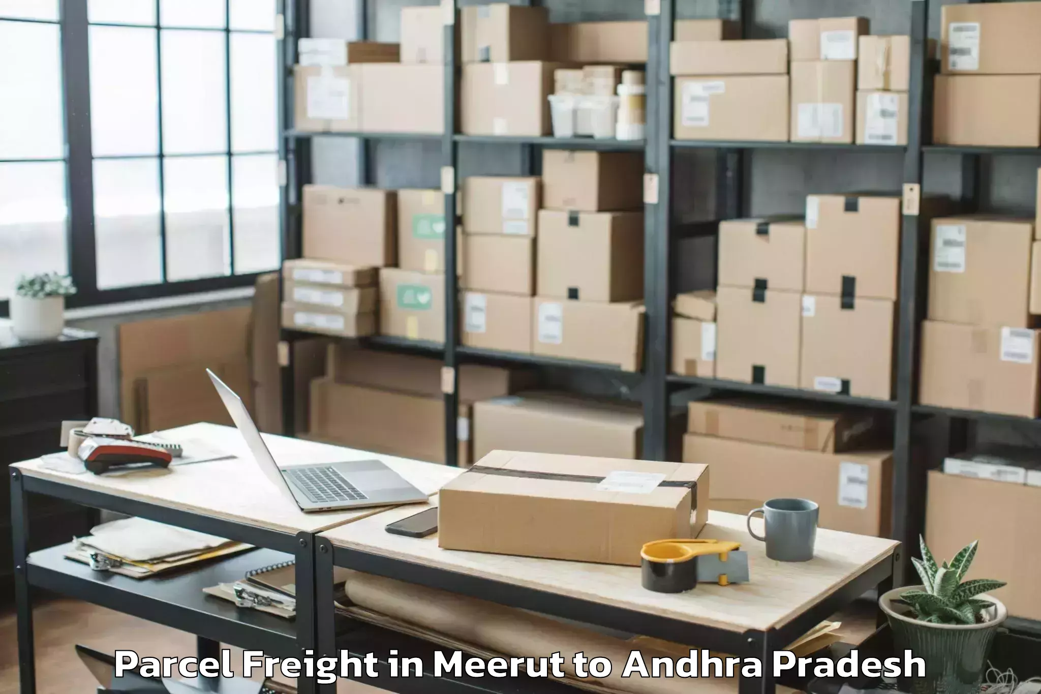 Top Meerut to T Sundupalli Parcel Freight Available